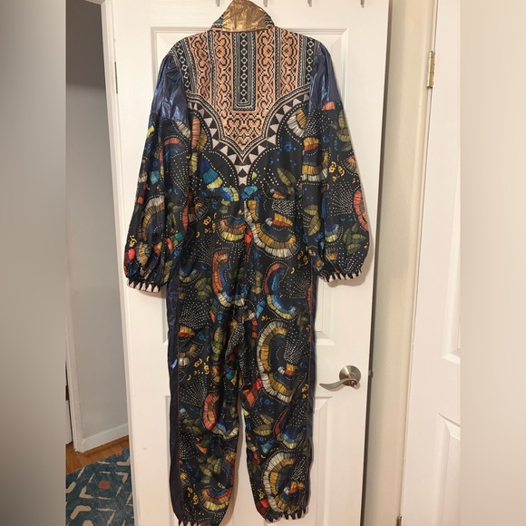 NWOT RARE Farm Rio Borogodo zip up lined tracksuit/ jumper with adjustable waist - Picture 12 of 15